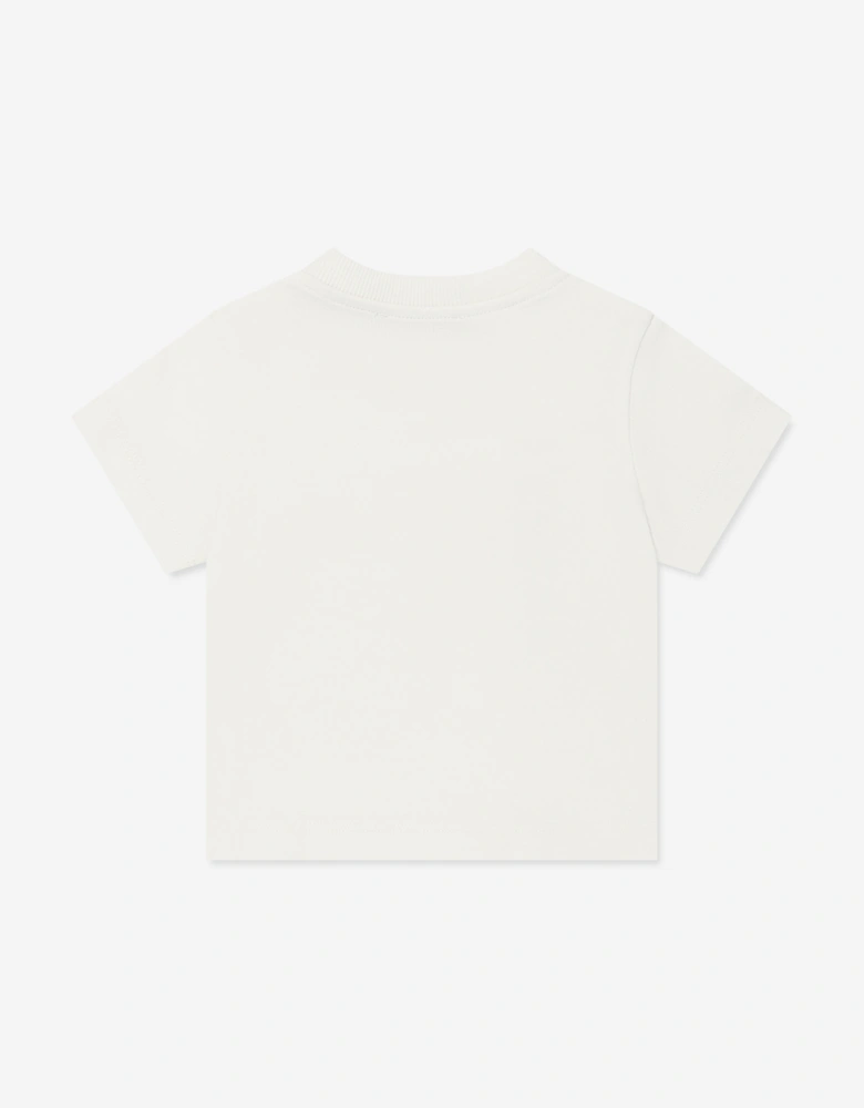 Baby Teddy Bear Logo T-Shirt in Ivory