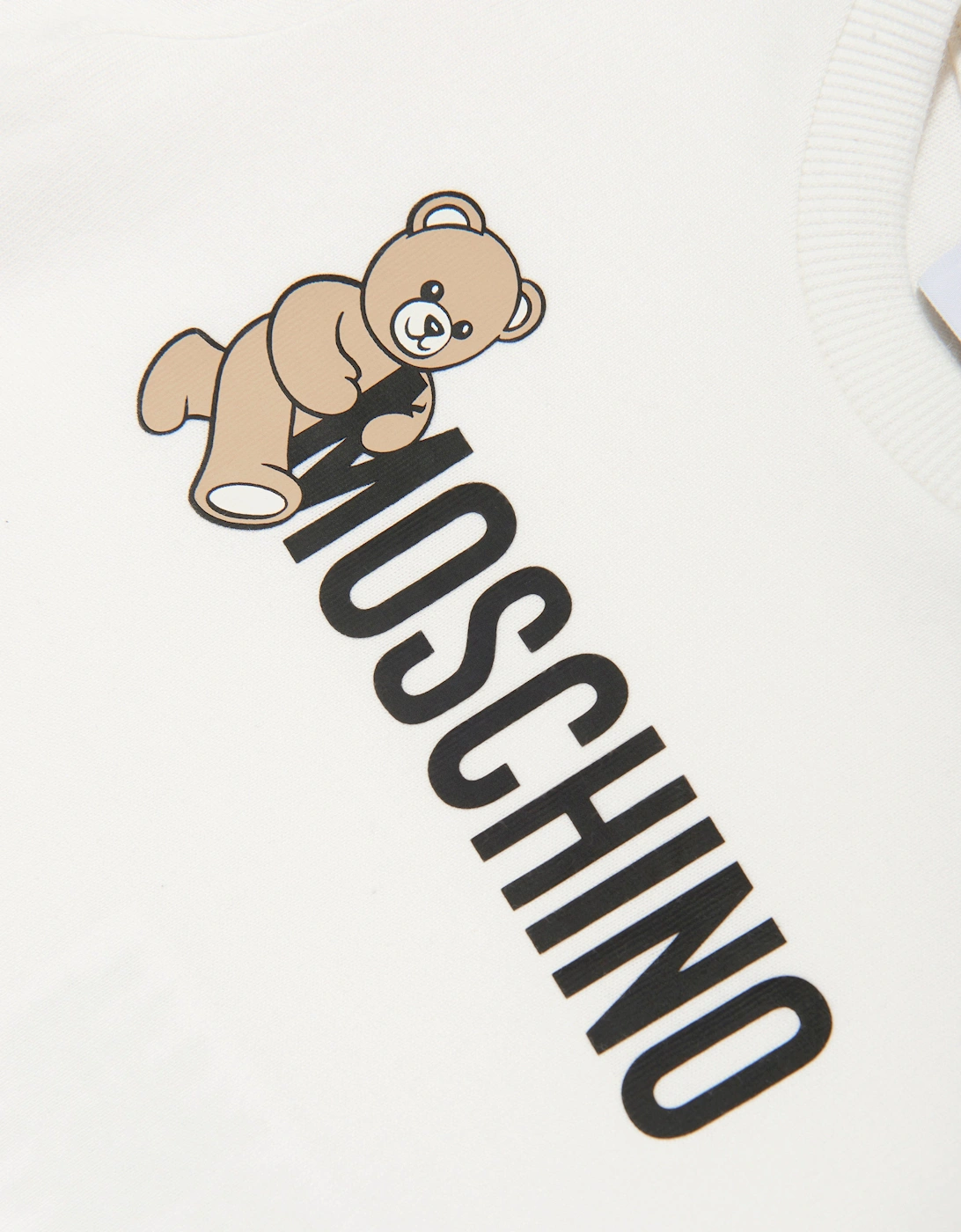 Baby Teddy Bear Logo T-Shirt in Ivory