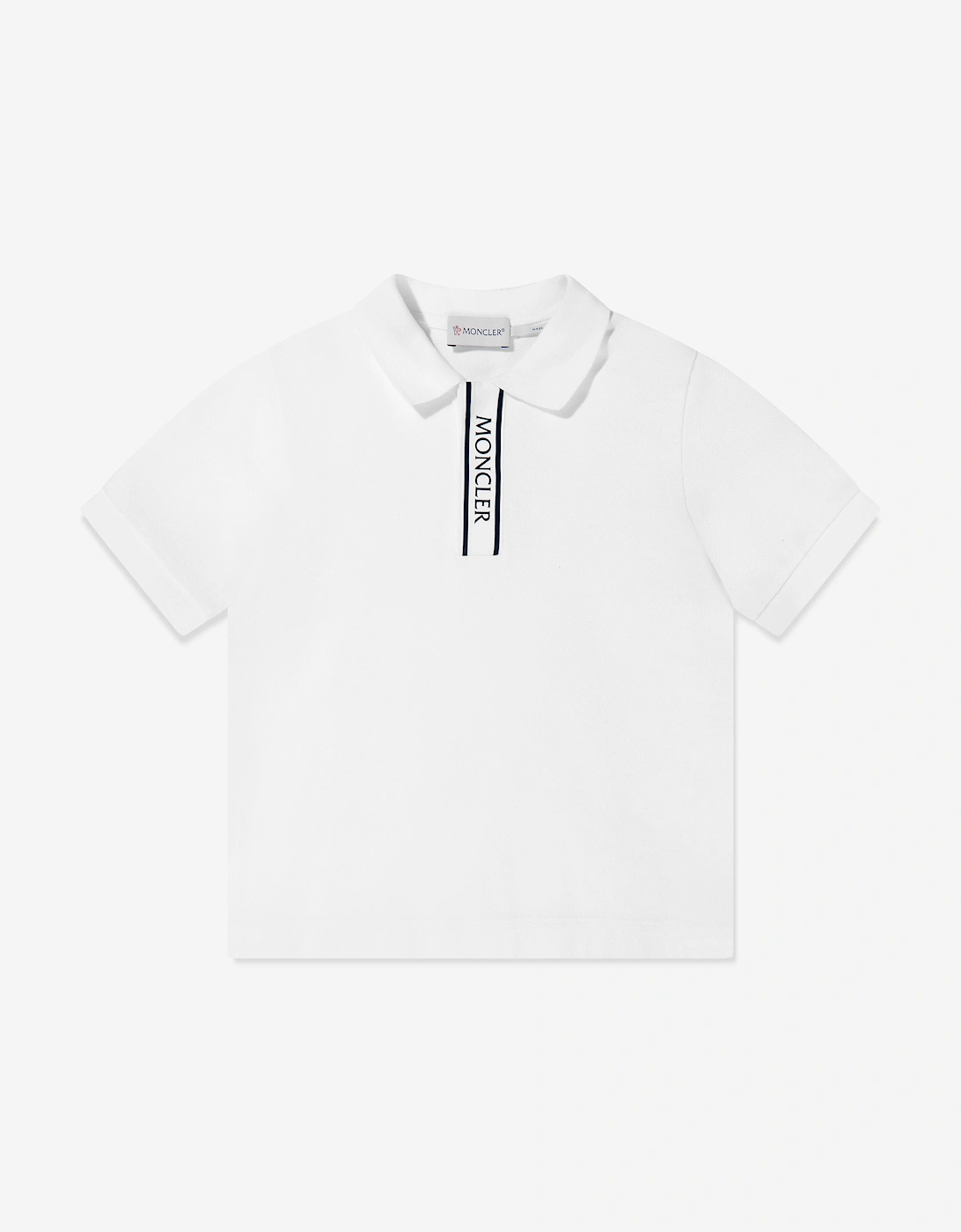 Boys Logo Polo Shirt in Ivory, 5 of 4