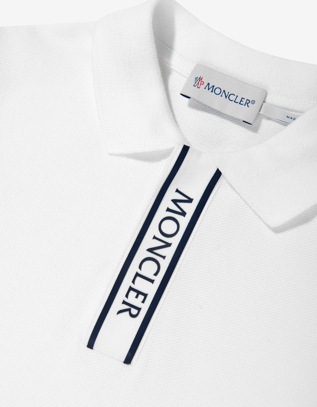Boys Logo Polo Shirt in Ivory