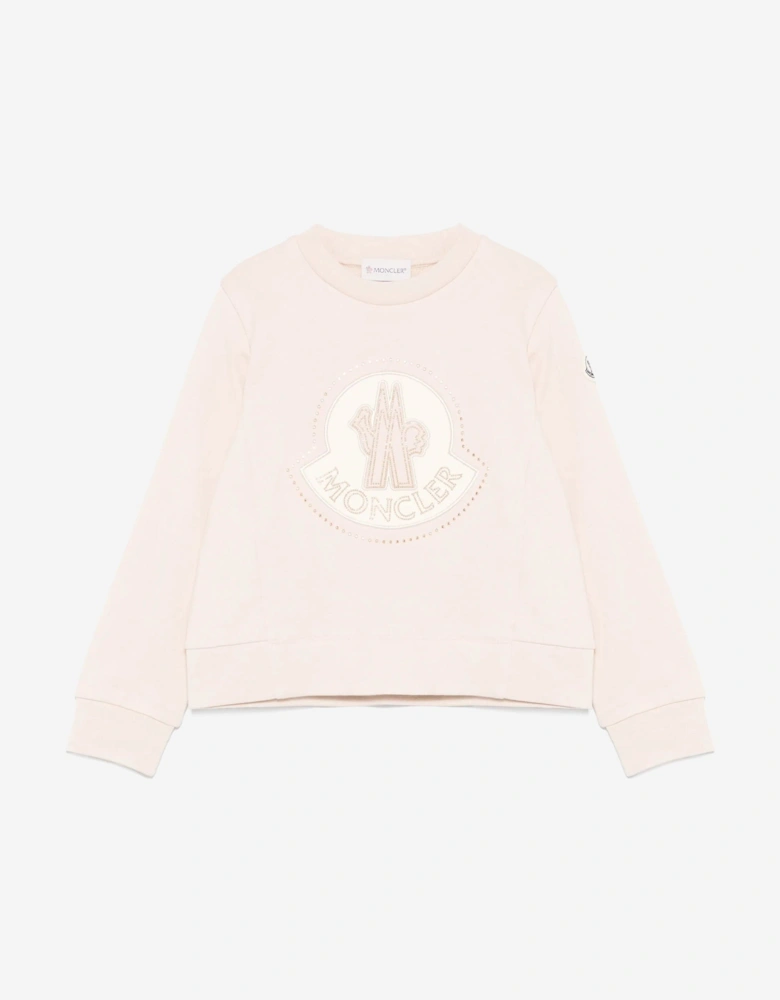Girls Logo Sweatshirt in Pink