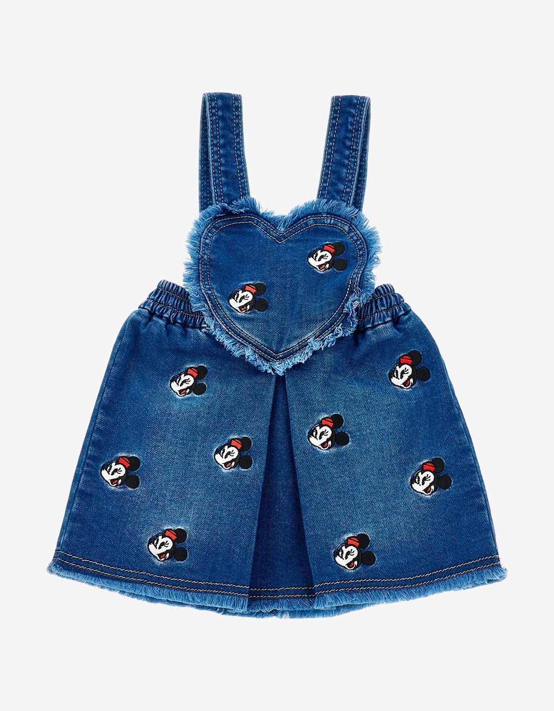Girls Minnie Mouse Denim Dress in Blue, 5 of 4