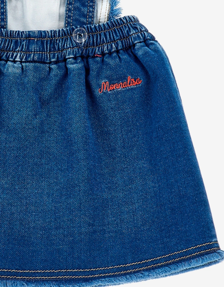 Girls Minnie Mouse Denim Dress in Blue