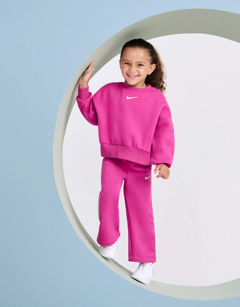 Girls Shine Logo Tracksuit in Purple