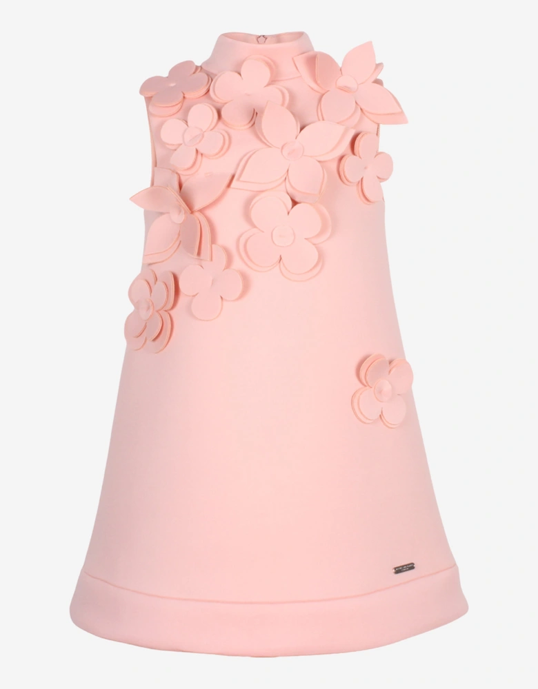 Girls Willow Sleeveless Dress in Pink