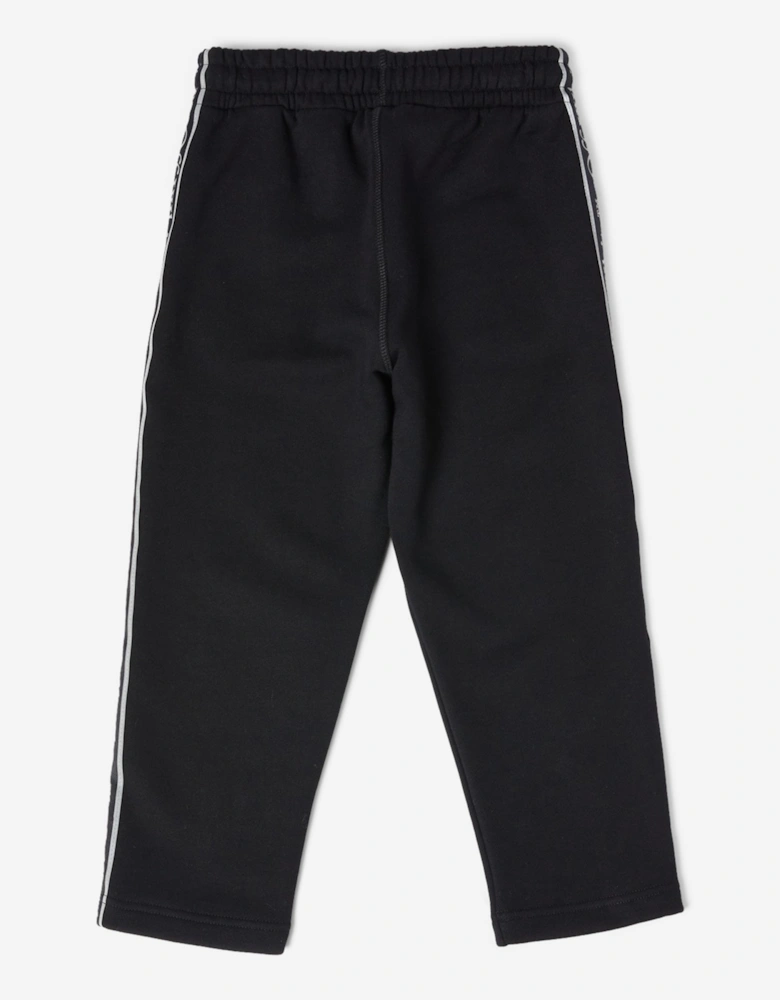 Boys Bookish Logo Band Joggers in Black