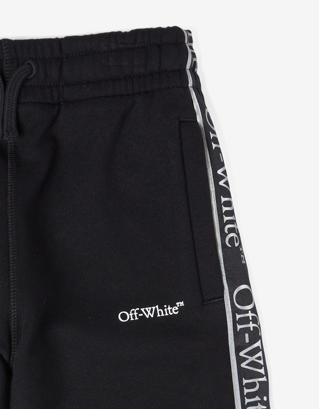 Boys Bookish Logo Band Joggers in Black