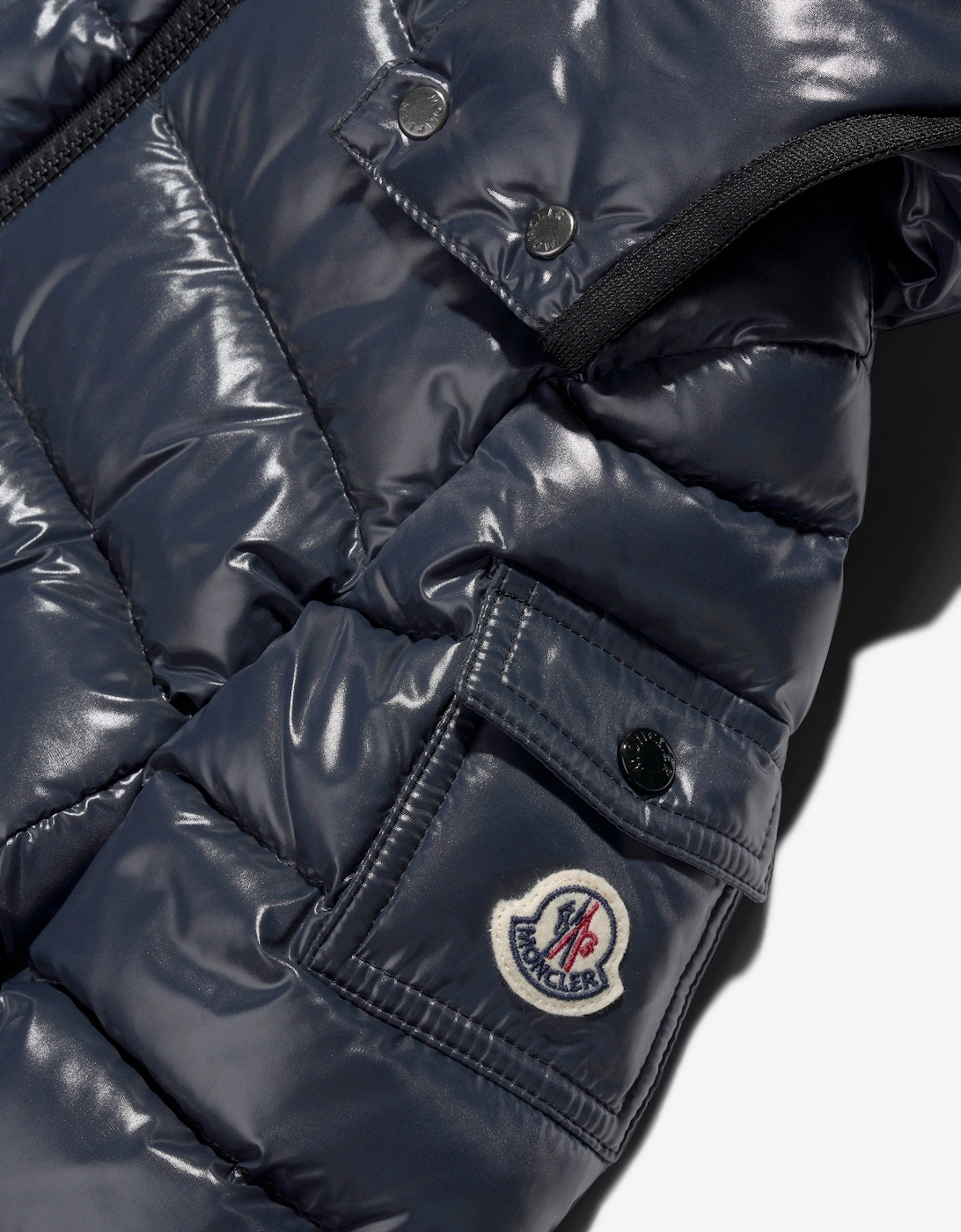 Enfant Girls Down Padded Bady Jacket in Navy
