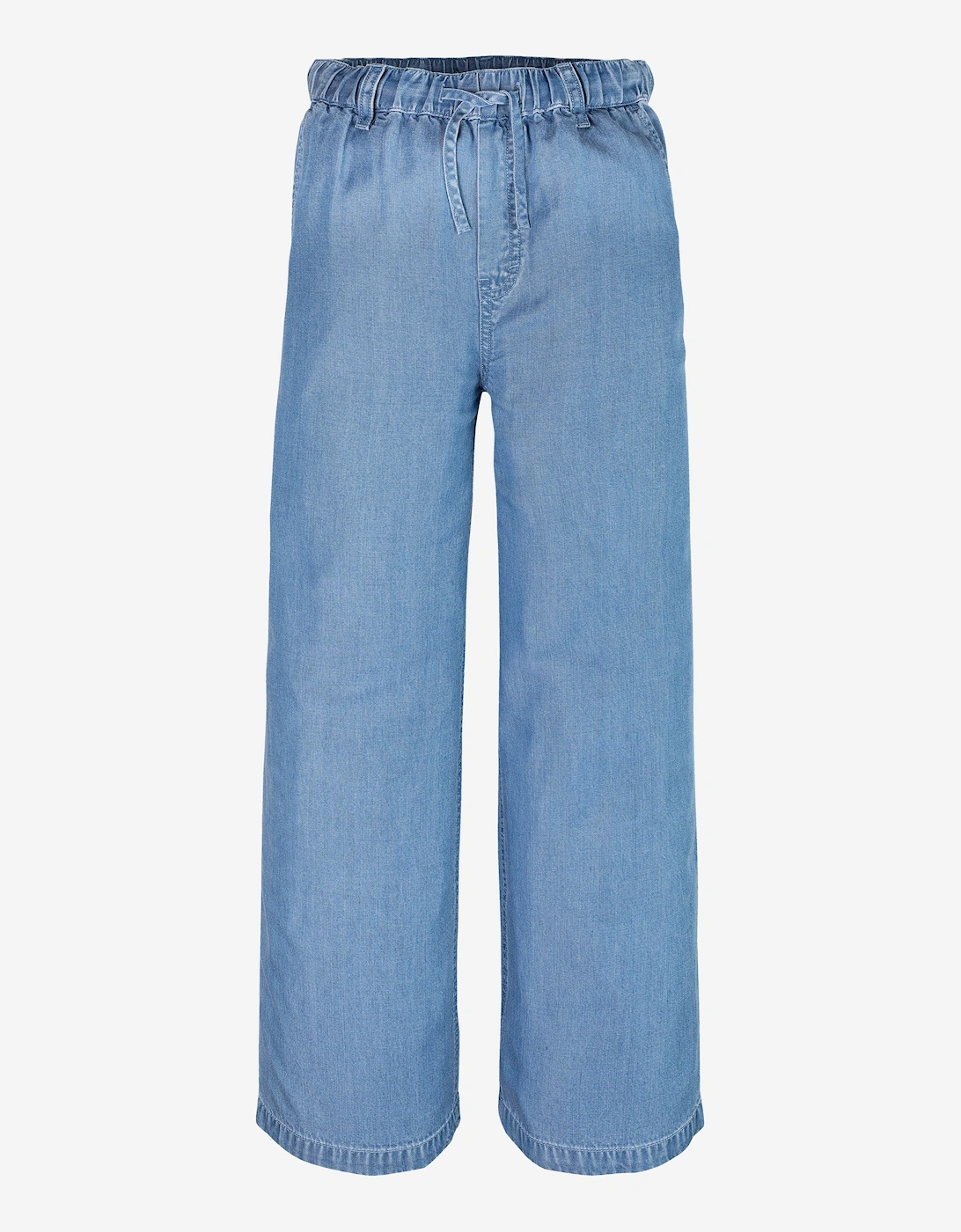 Girls Chambray Wide Leg Pants in Blue, 5 of 4