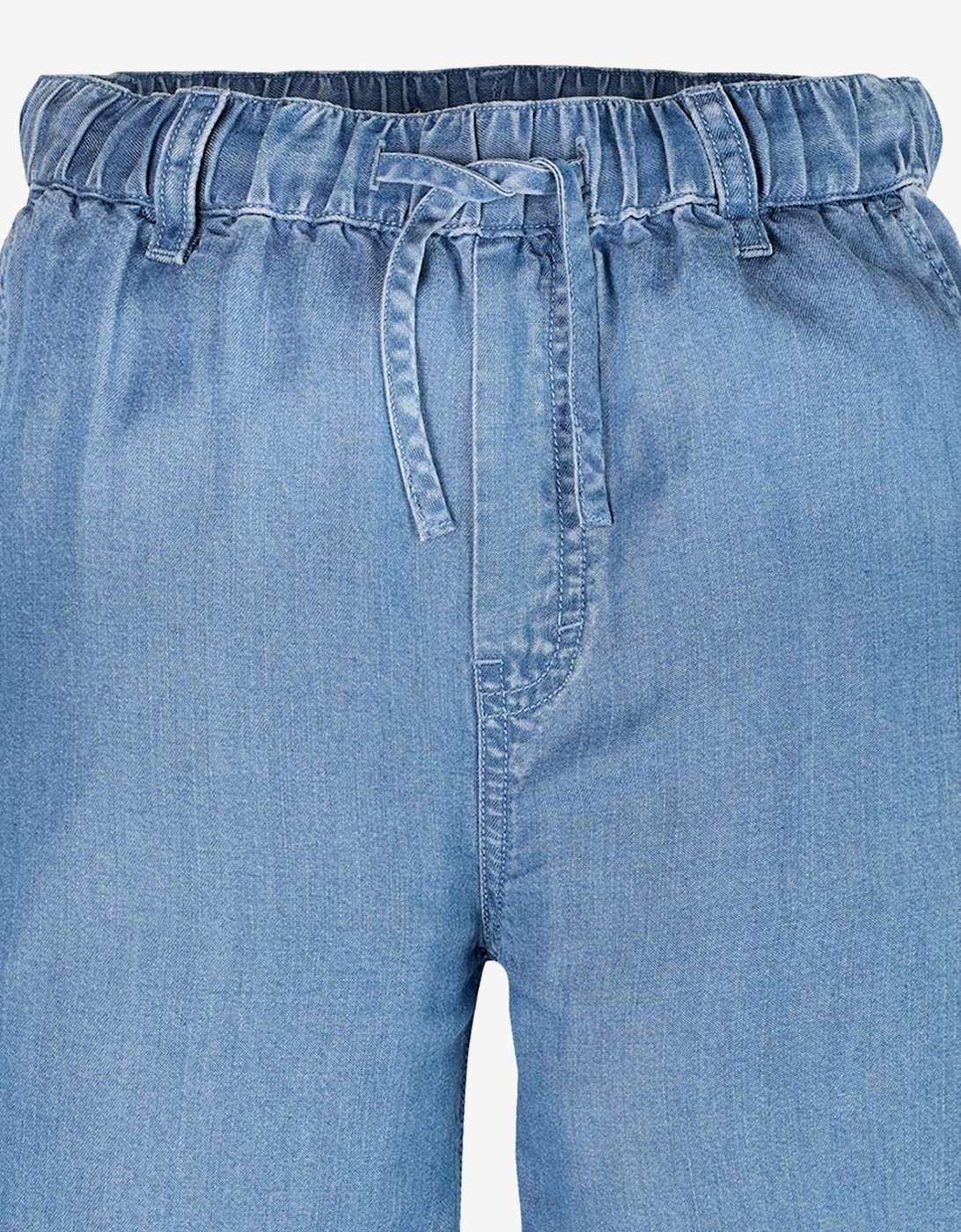Girls Chambray Wide Leg Pants in Blue