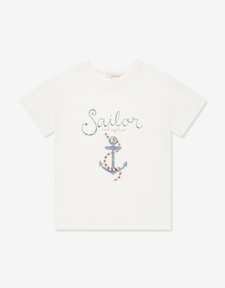 Boys Era Sailor T-Shirt in Ivory