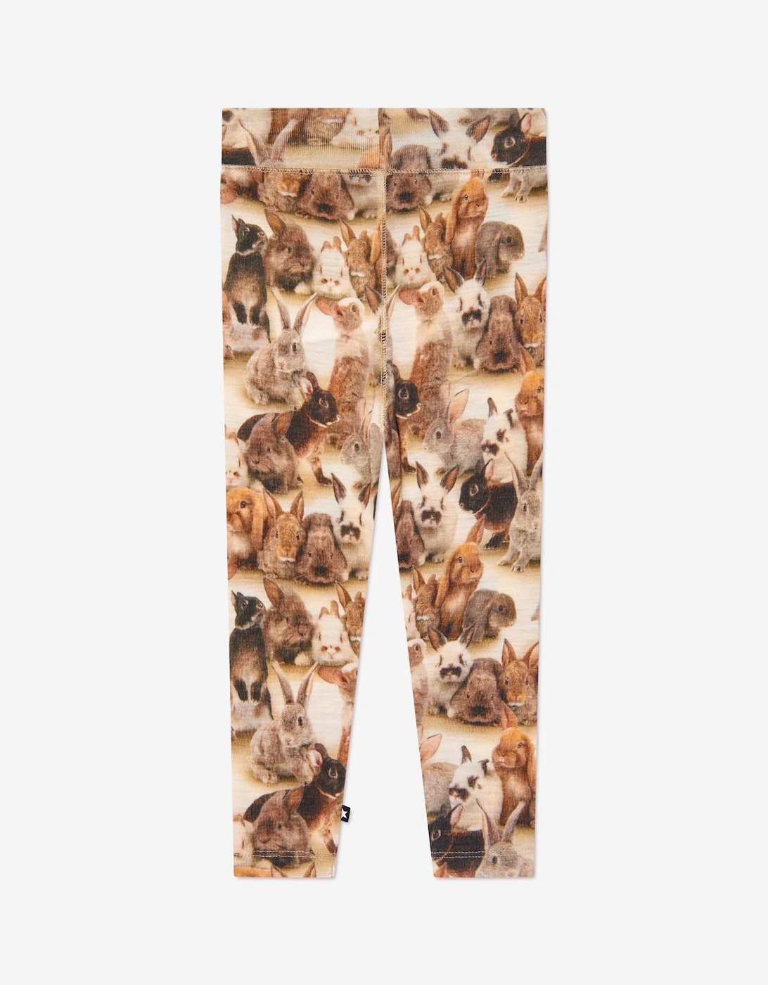 Kids Rabbit Leggings in White