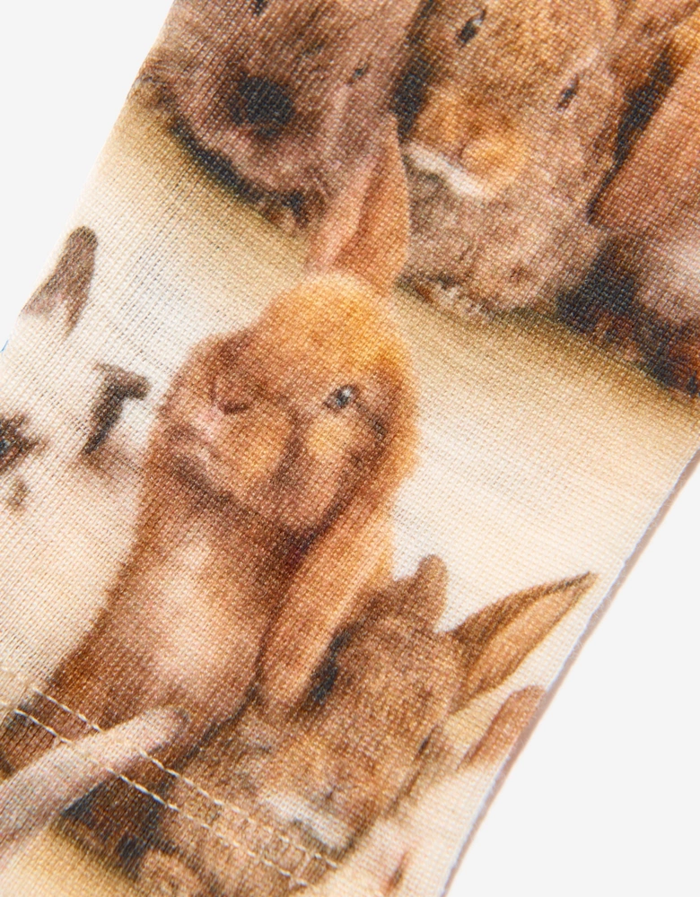 Kids Rabbit Leggings in White