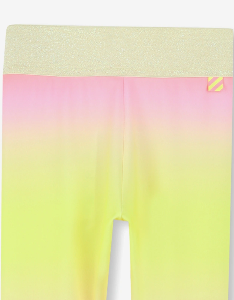 Billieblush Girls Gradient Leggings in Yellow