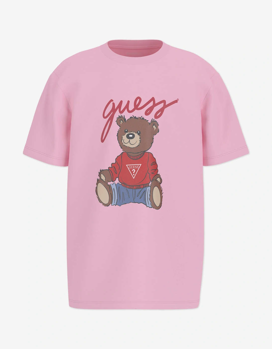 Girls Teddy Bear T-Shirt in Pink, 5 of 4
