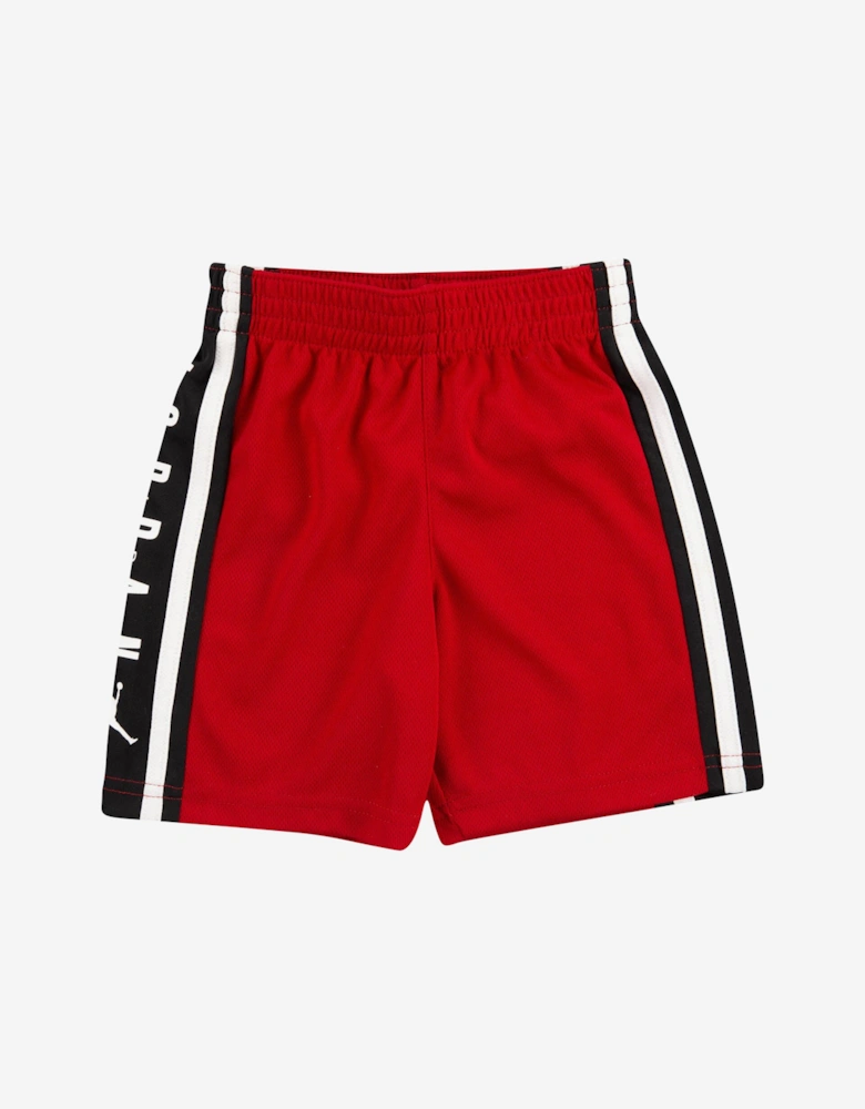 Boys Air Jordan HBR Basketball Shorts in Red