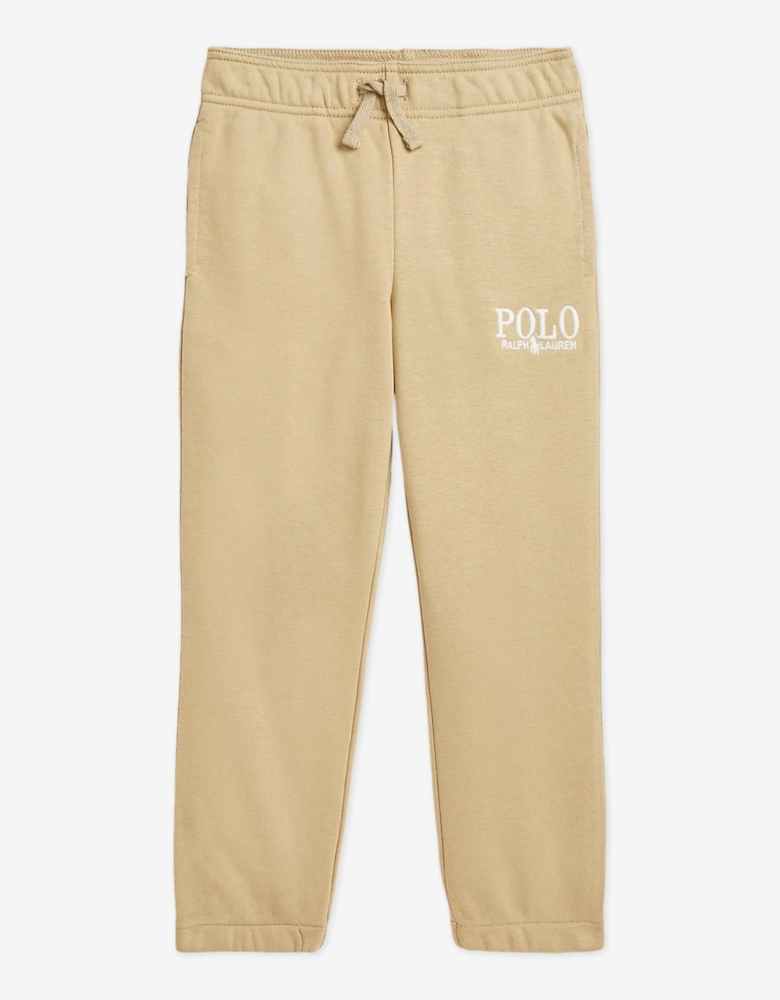 Boys Polo Joggers in Beige