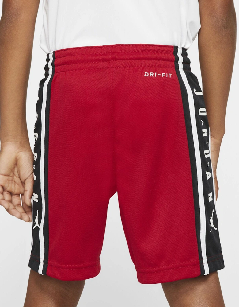 Boys Air Jordan HBR Basketball Shorts in Red