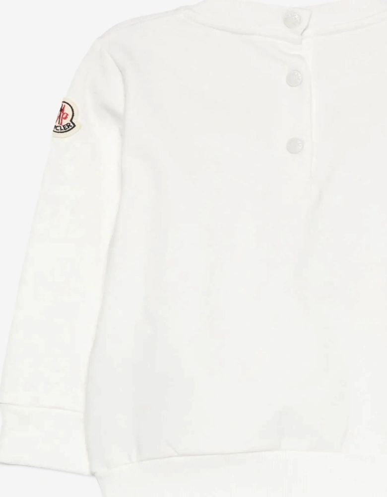 Baby Boys Logo Sweatshirt in Ivory