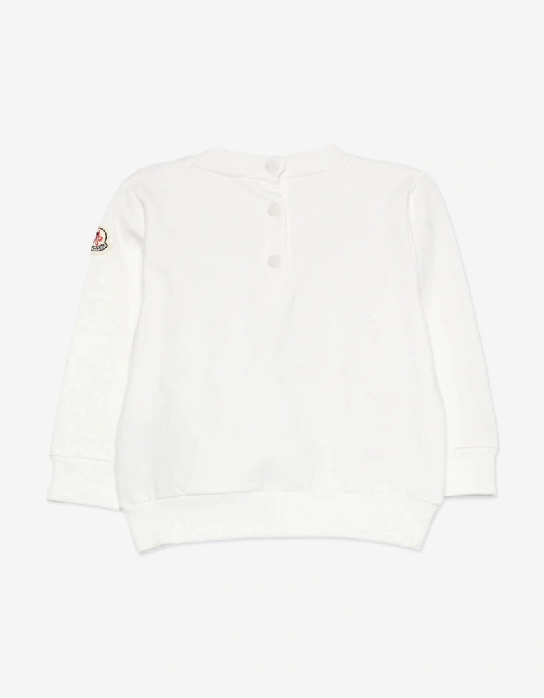 Baby Boys Logo Sweatshirt in Ivory