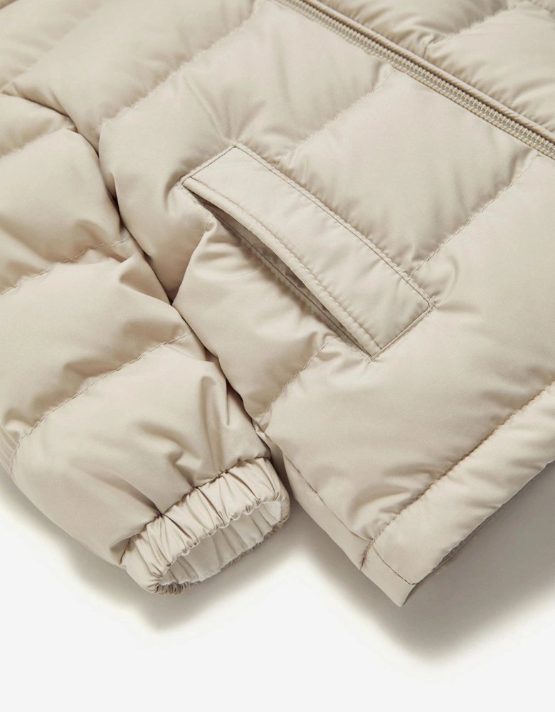 Baby Boys Down Padded Najan Jacket in Beige
