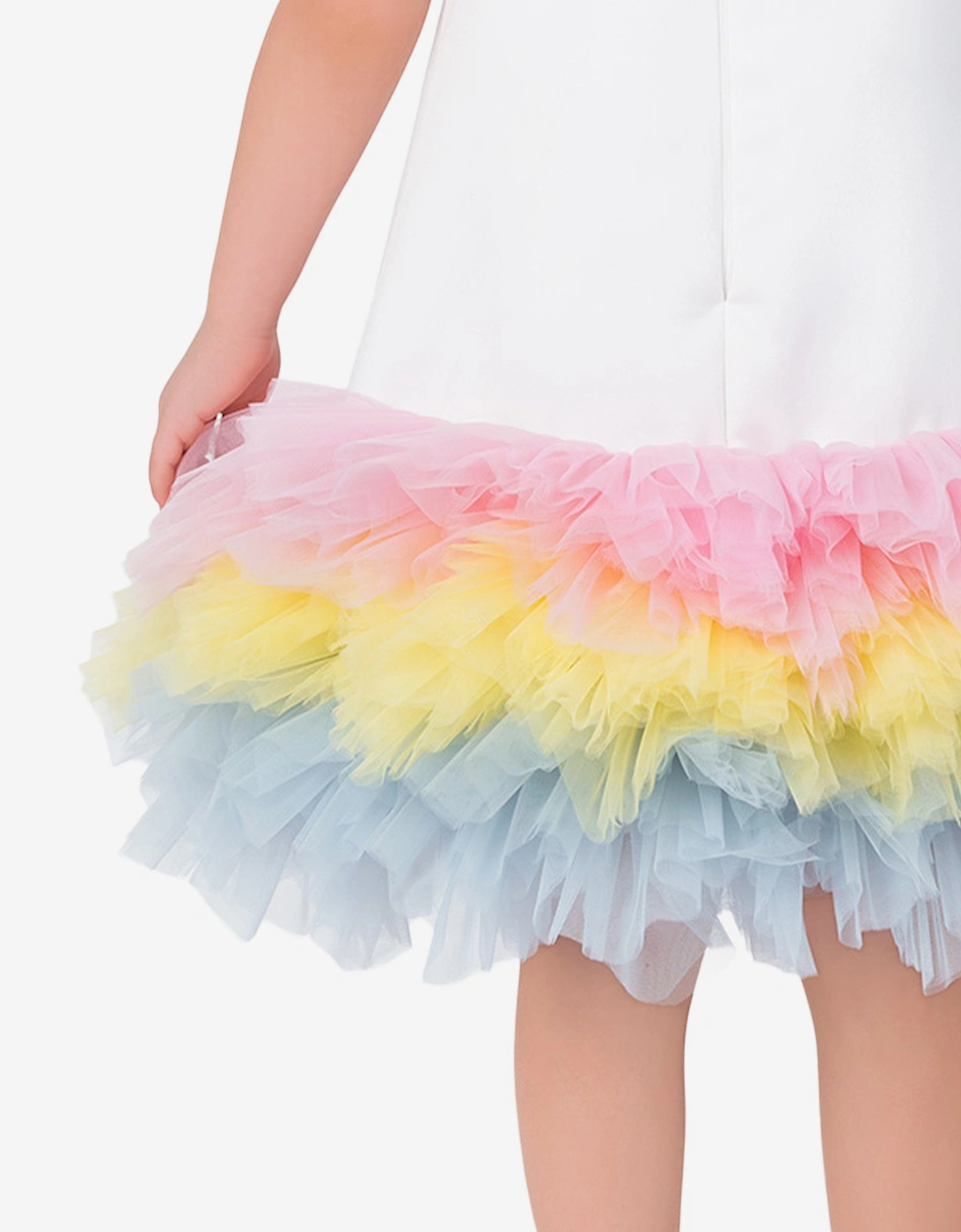 Baby Girls Unicorn Party Dress in White