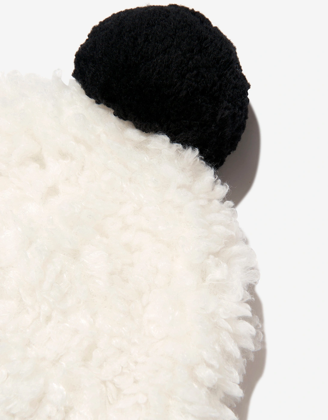Enfant Girls Faux Fur Logo Bobble Hat