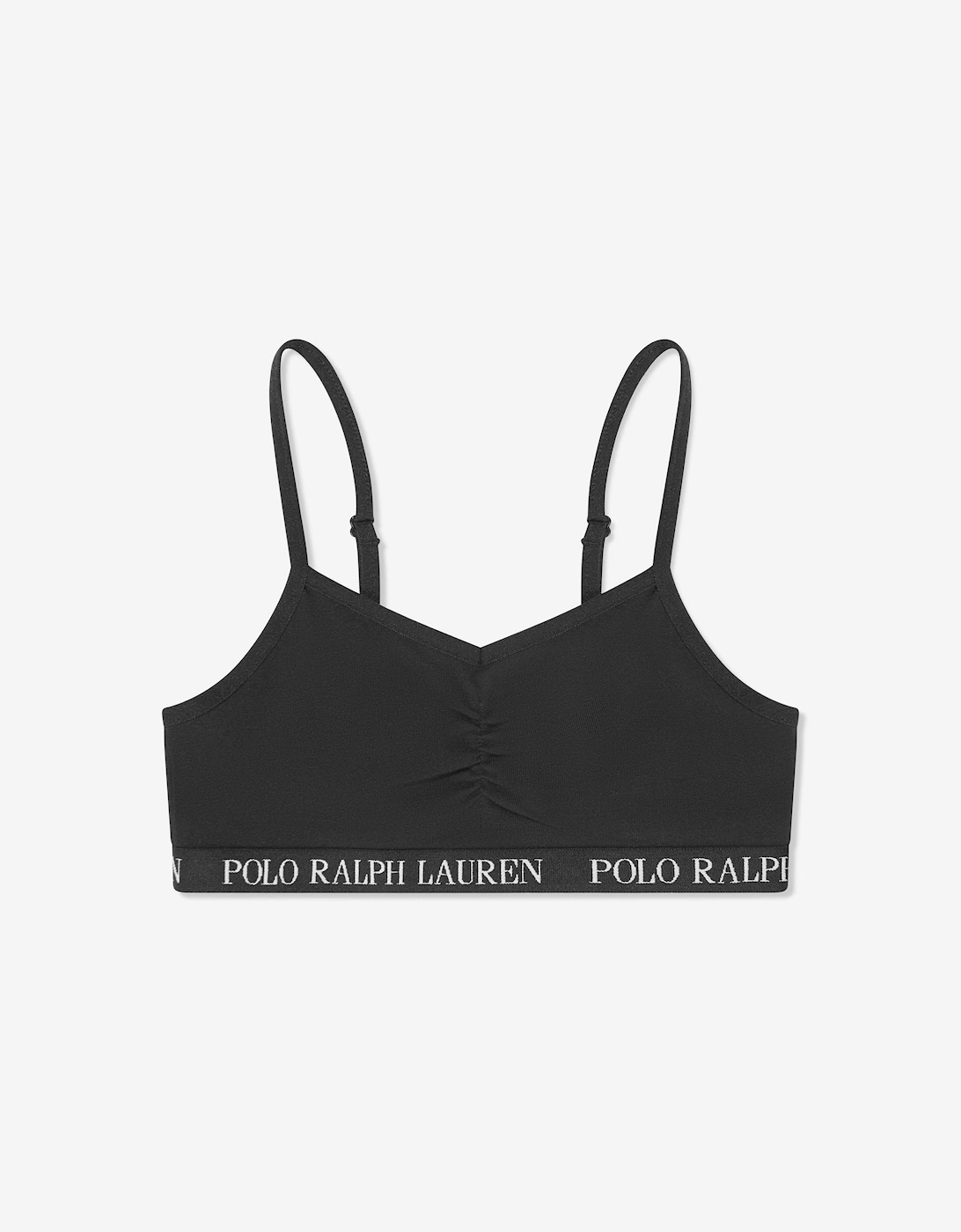 Girls Solid 2 Pack Bralettes Set in Black