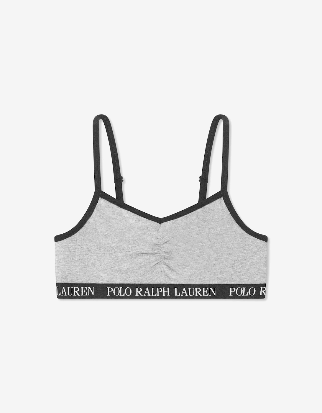 Girls Solid 2 Pack Bralettes Set in Black