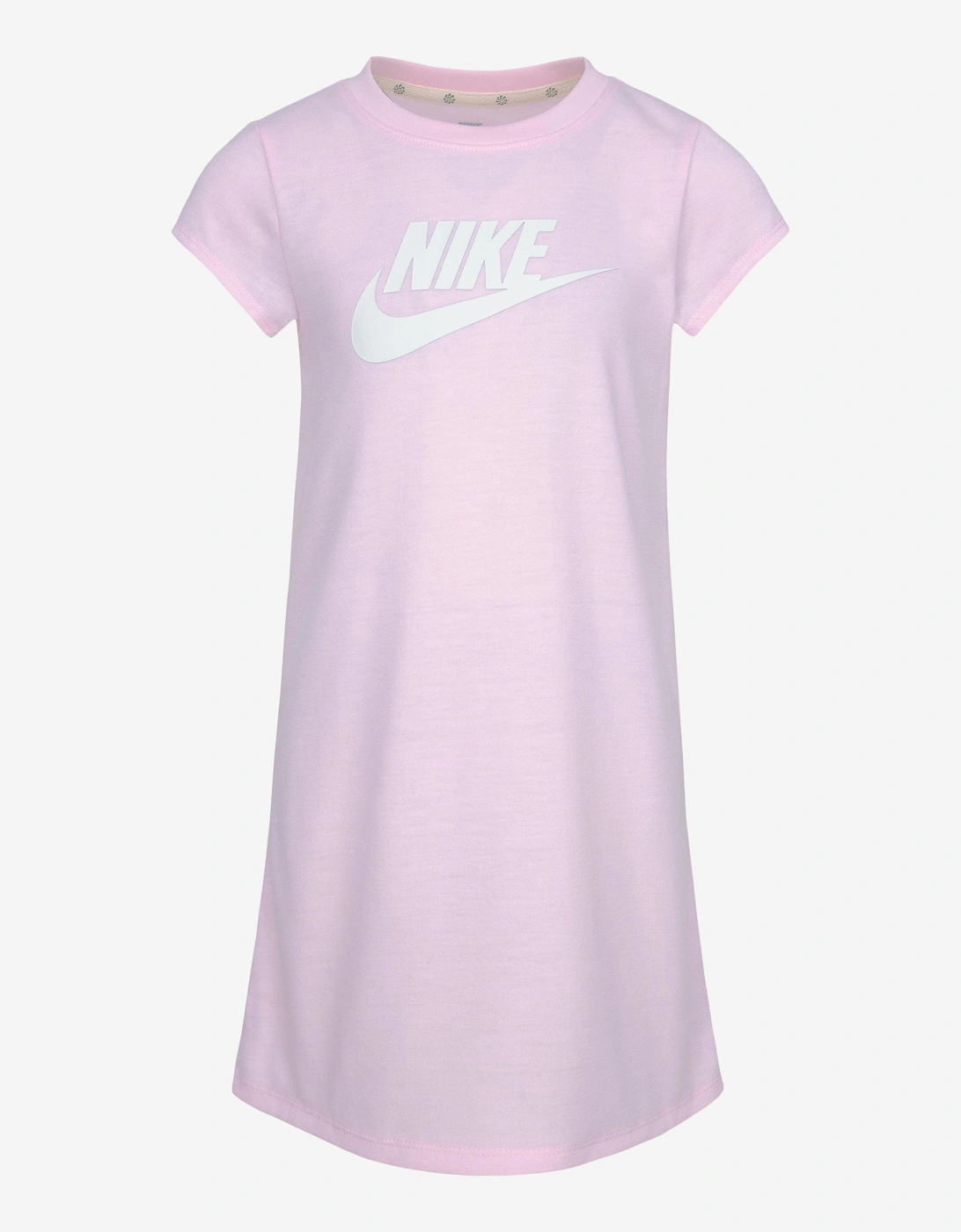 Nike Girls Futura T-Shirt Dress in Pink - Size: 3 years/4 years