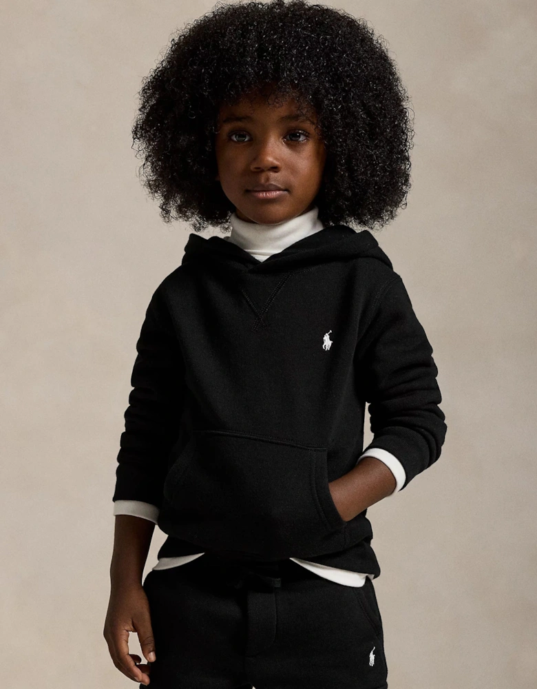 Boys Logo Hoodie in Black
