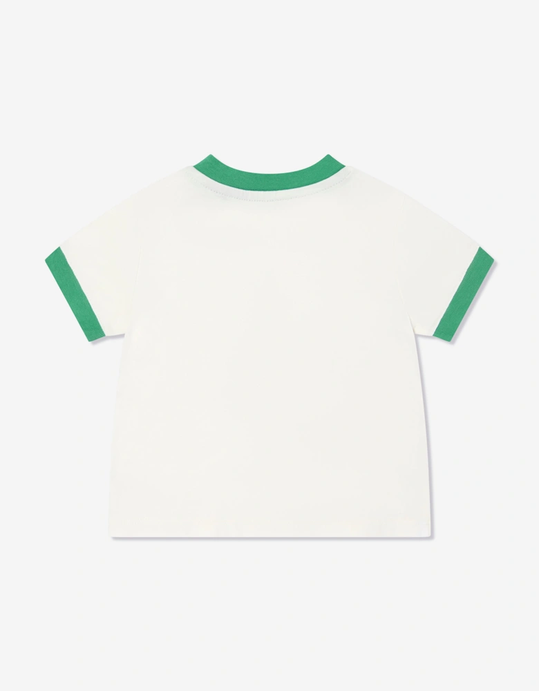 Baby Boys Polo T-Shirt in Ivory