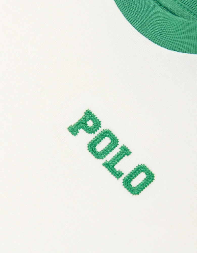 Baby Boys Polo T-Shirt in Ivory
