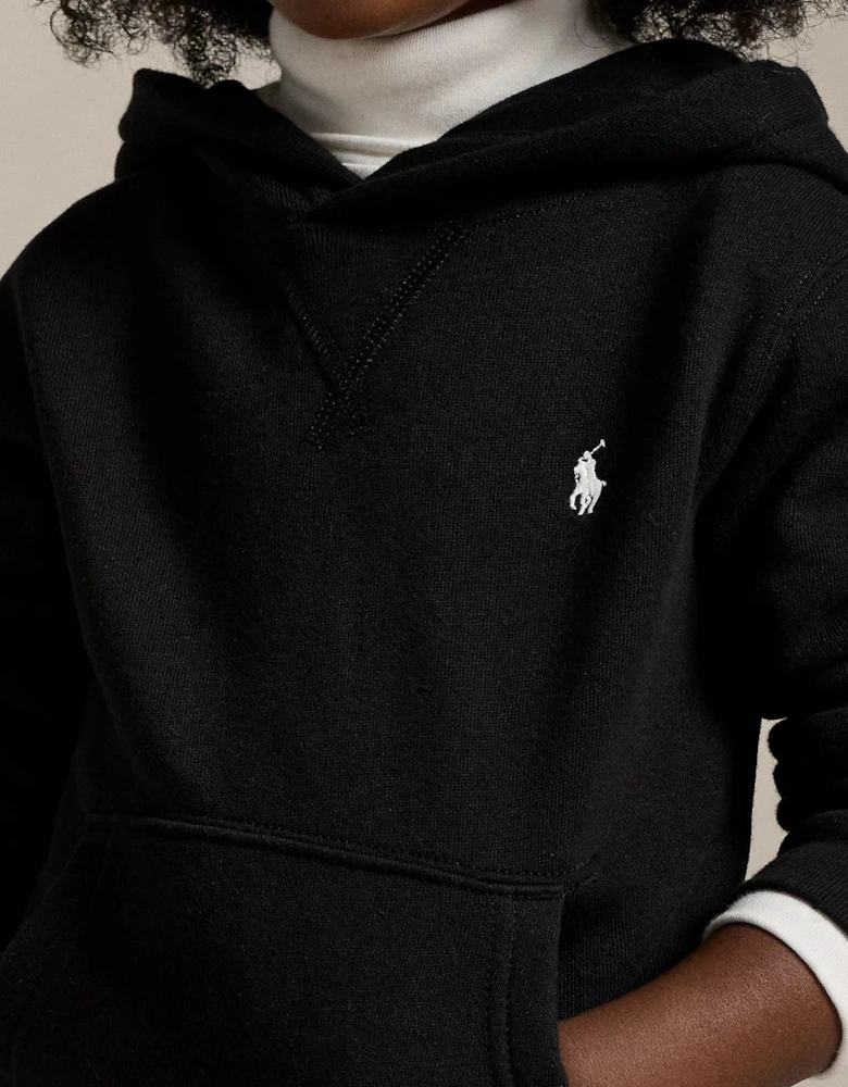 Boys Logo Hoodie in Black
