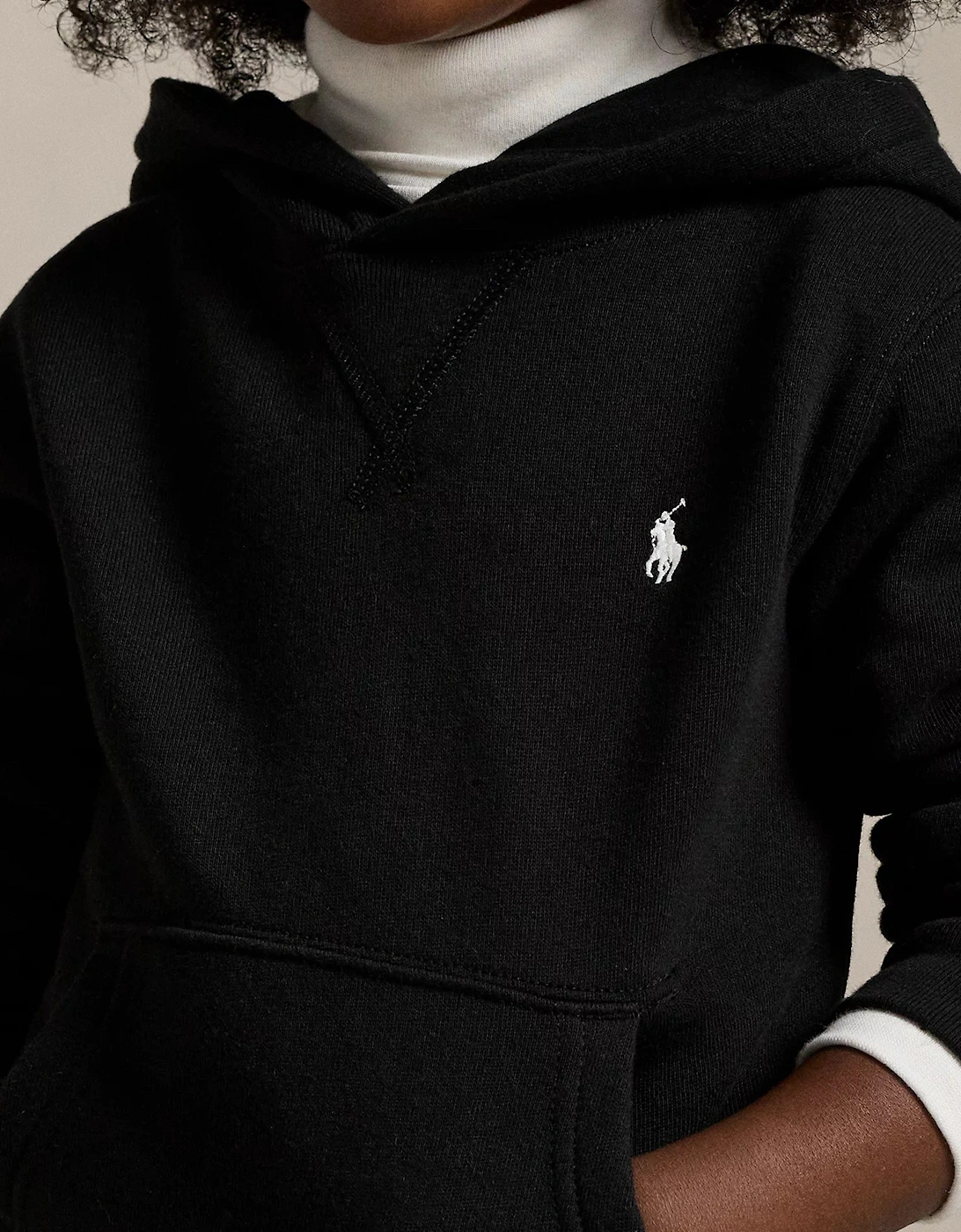 Boys Logo Hoodie in Black
