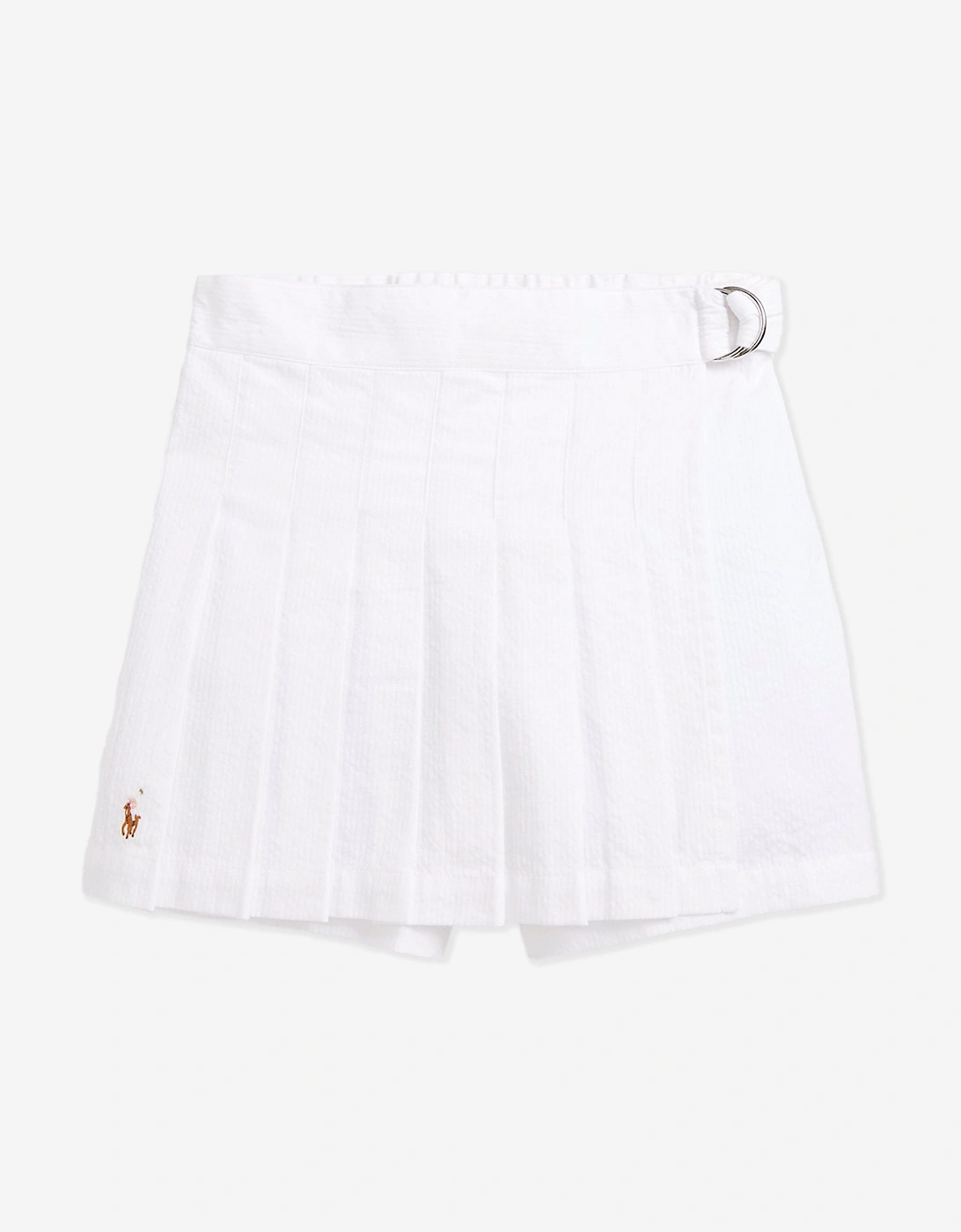 Girls Pleated Skort in White, 5 of 4