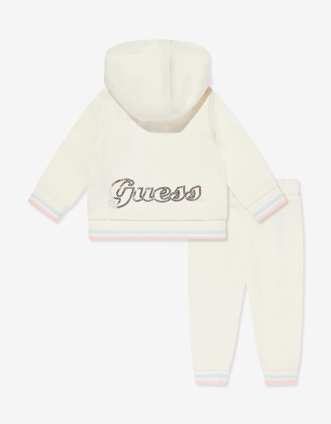 Girls Logo Tracksuit in Ivory