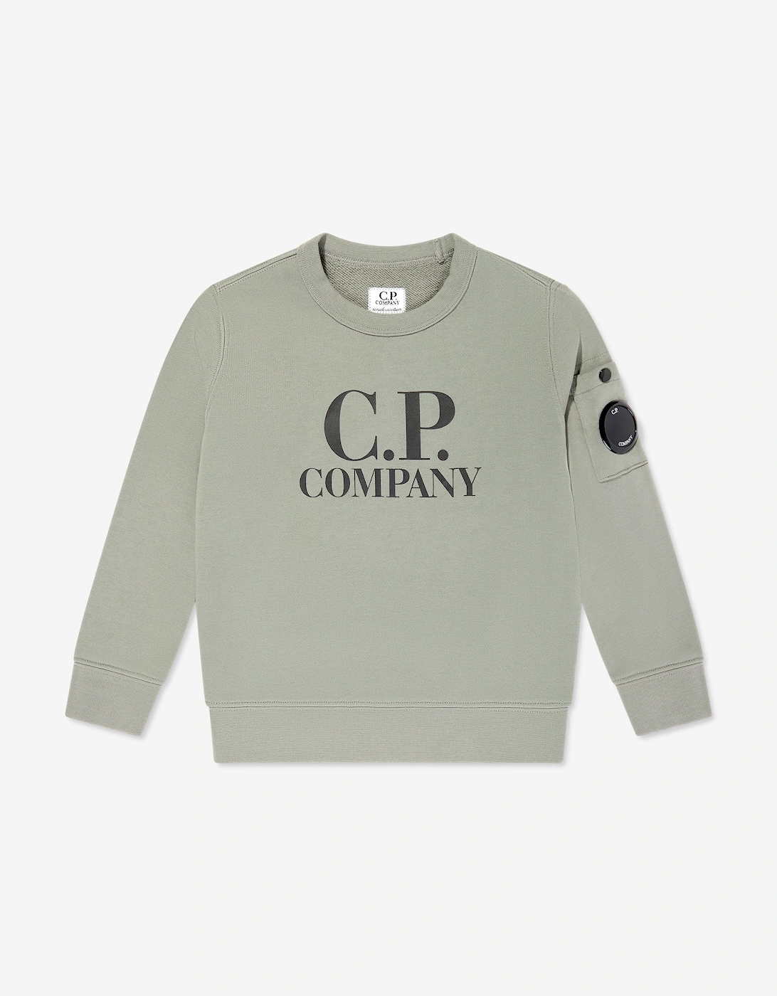 C.P. Company Boys Logo Sweatshirt in Green, 5 of 4