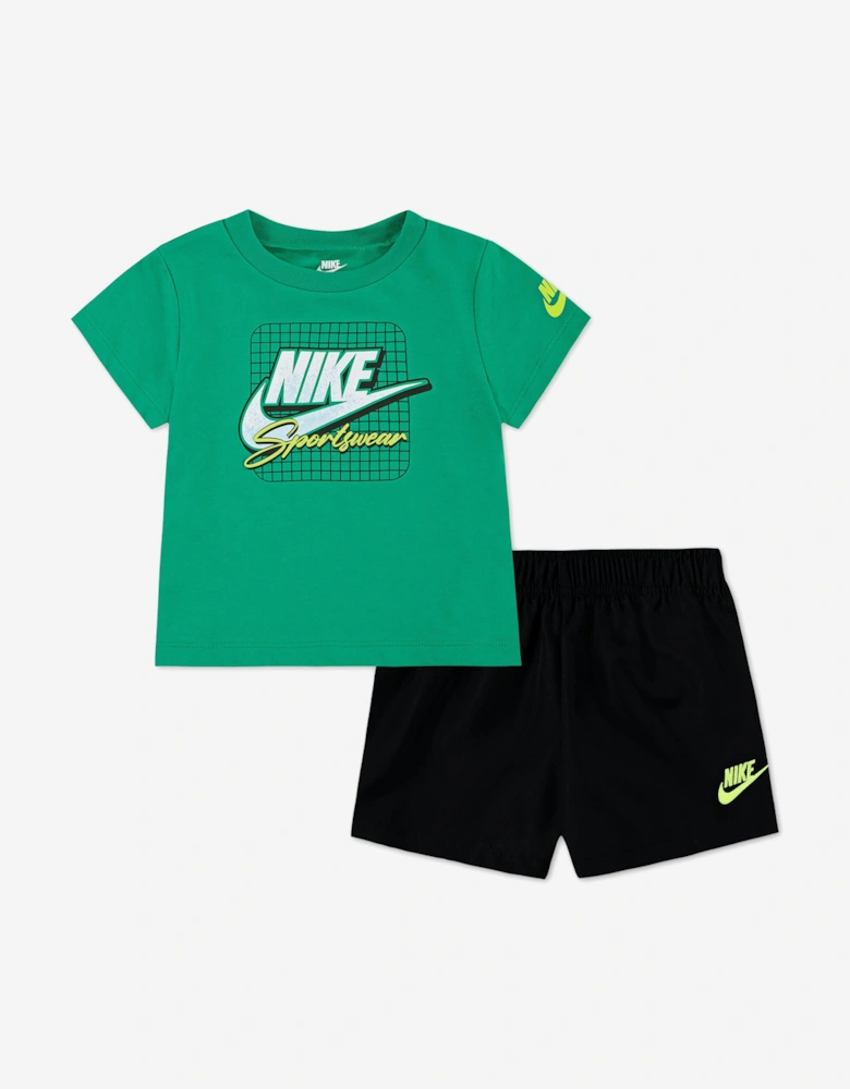 Boys NSW Taffeta Short Set in Green