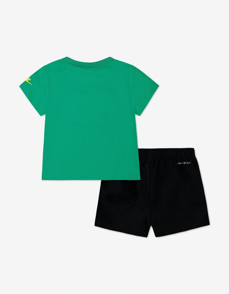 Boys NSW Taffeta Short Set in Green