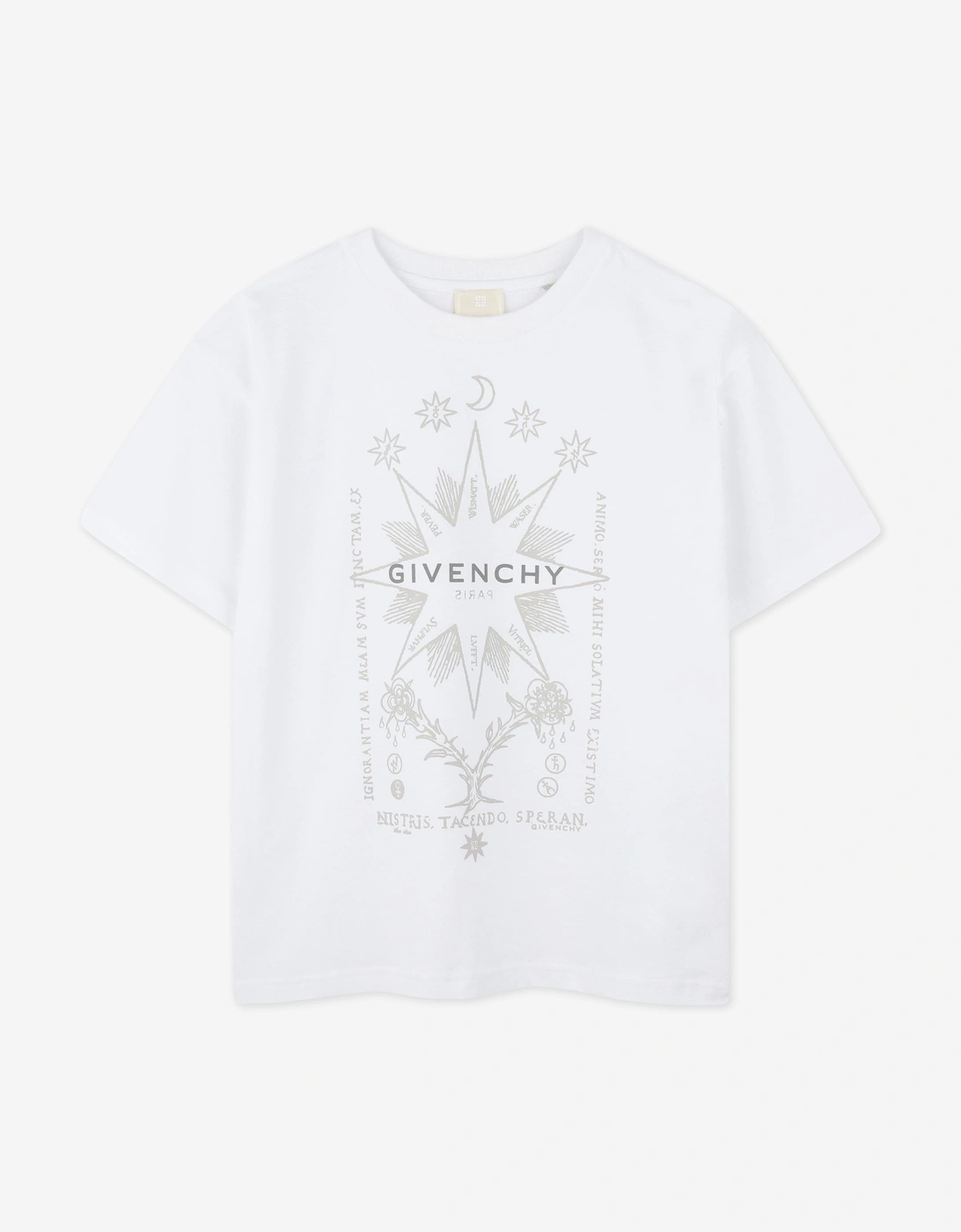 Boys Logo Print T-Shirt in White, 5 of 4