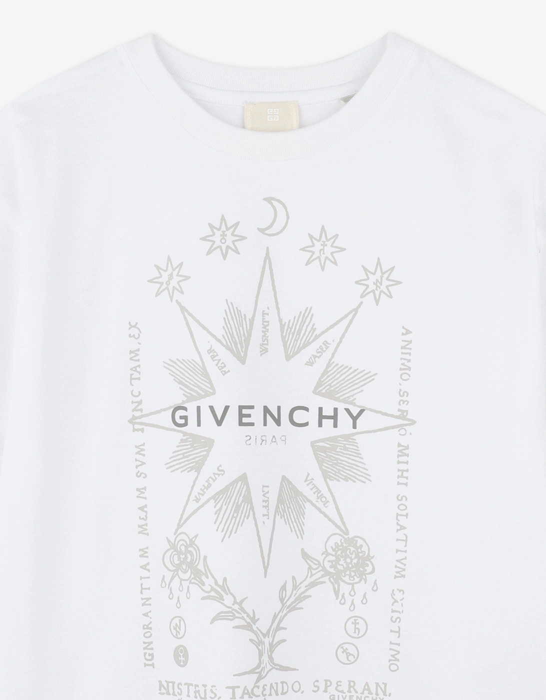 Boys Logo Print T-Shirt in White
