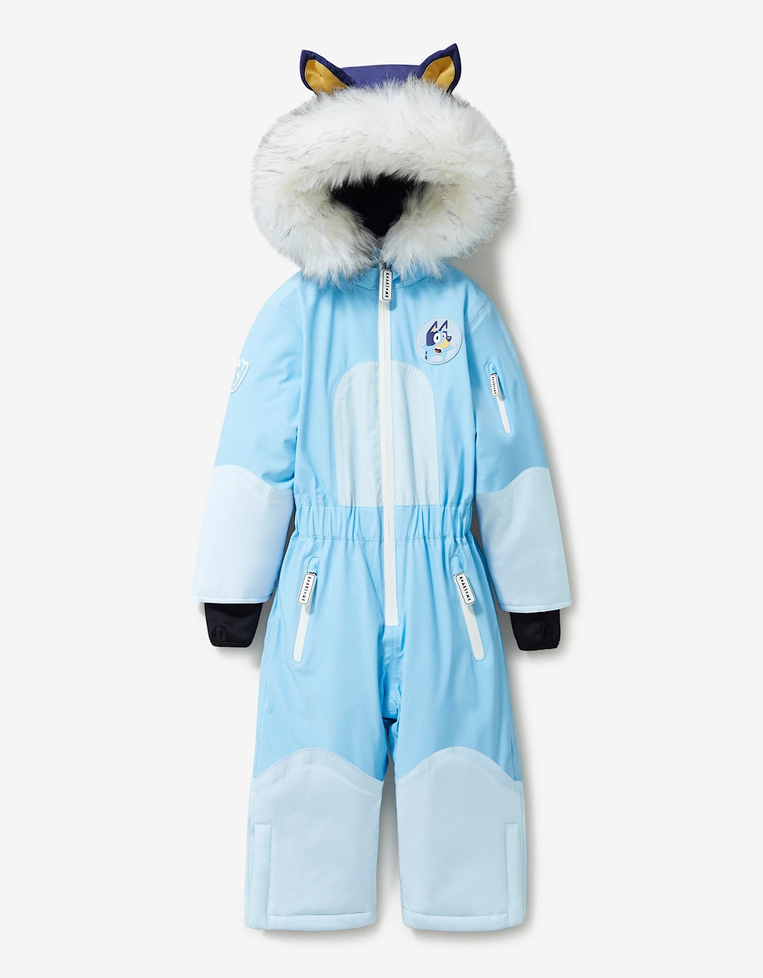 Kids Bluey Snowsuit in Blue, 5 of 4