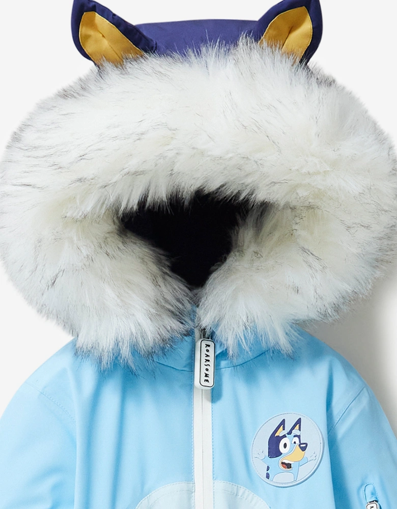 Kids Bluey Snowsuit in Blue