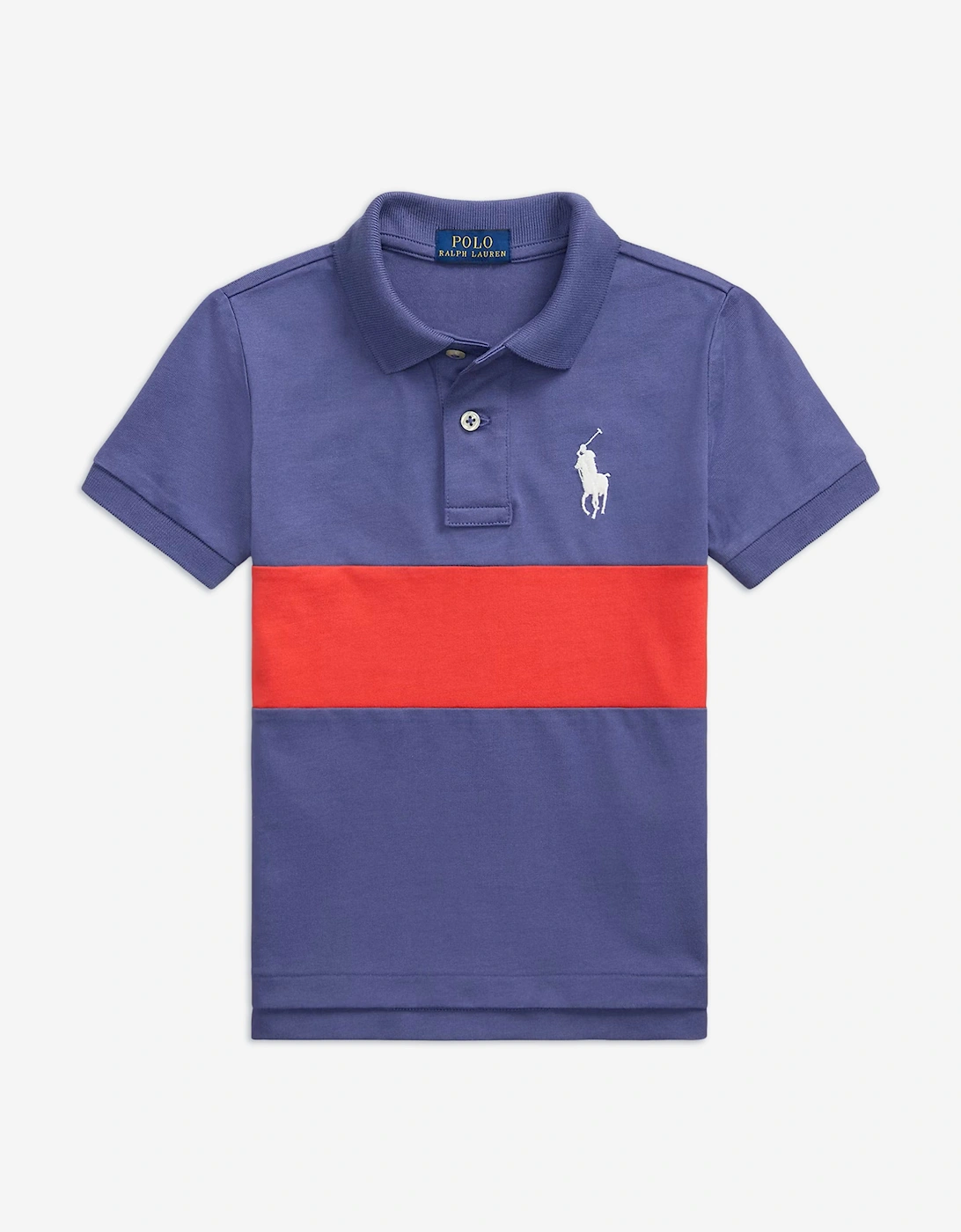 Boys Jersey Polo Shirt in Blue, 5 of 4