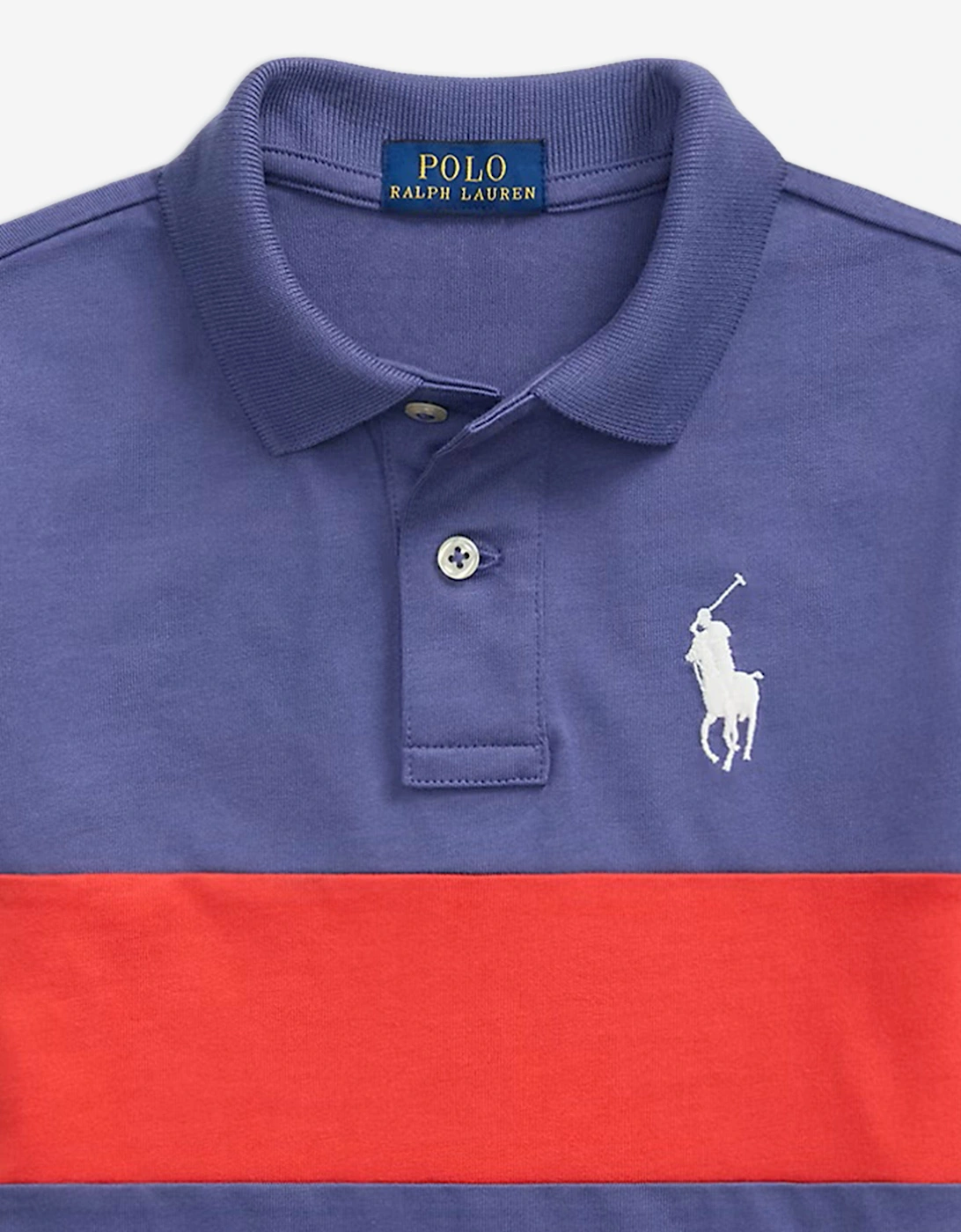 Boys Jersey Polo Shirt in Blue