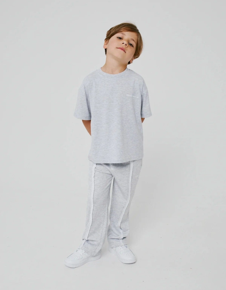 Kids Heavyweight Copyright T-Shirt in Grey