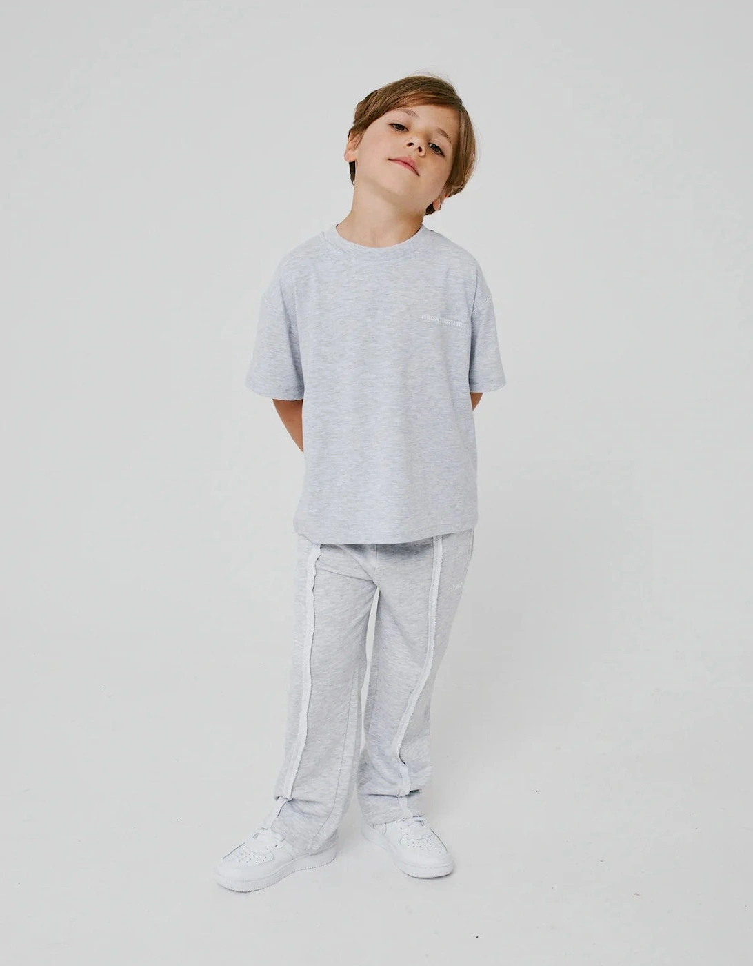 Kids Heavyweight Copyright T-Shirt in Grey