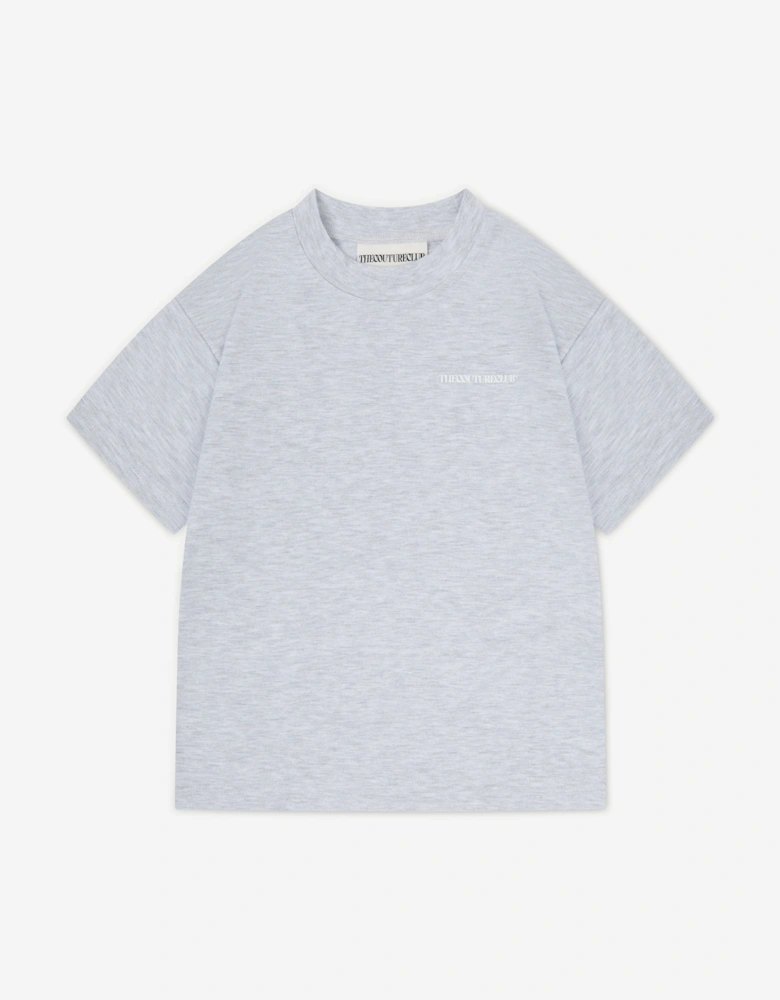 Kids Heavyweight Copyright T-Shirt in Grey