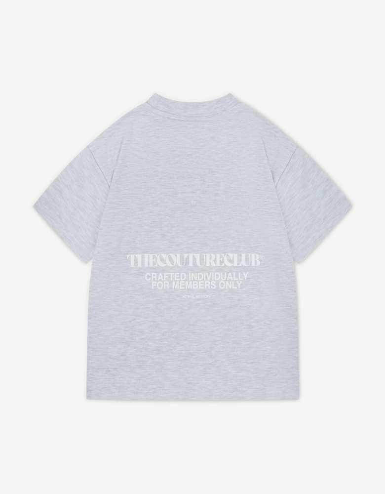 Kids Heavyweight Copyright T-Shirt in Grey